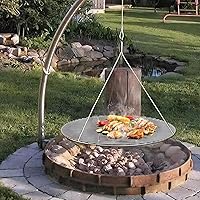 Vista 9 de only fire Rejilla de cocción de acero inoxidable para barbacoa, revestimiento de varilla, rejilla de cocción para parrilla, pozo de fuego, 76 cm