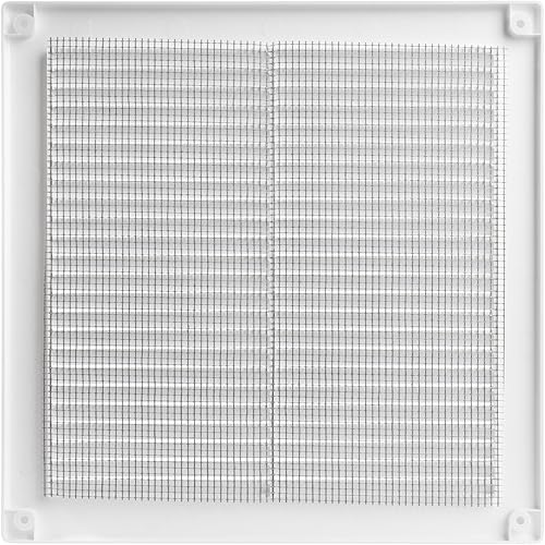 Miniatura 6 de Vent Systems 8 x 8 pulgadas (dimensiones de apertura)  Paquete de 10  Cubierta de ventilación de plástico blanco Soffit  Rejilla de ventilación