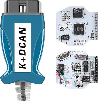 OBD2 Diagnostic Cable Compatible for BMW E Series, for Subaru, for E60 E61 E70 E81 E83 E87 E90, E1, E92, E93 and R56, Driver/APP Must Be Installed.(Push Button Switch) Blue