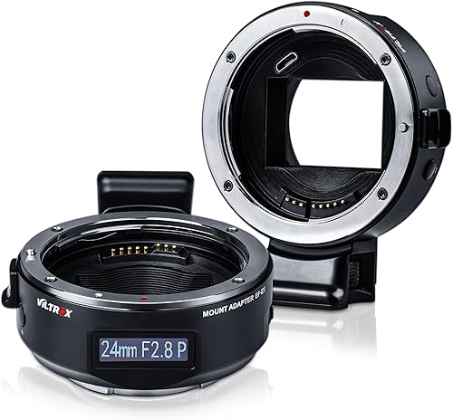 VILTROX Adaptador de lente EF-E5 de 5 generación de enfoque automático EF a E compatible con lente Canon EFEF-S a cámara Sony E Mount