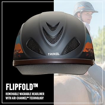 Troxel Dakota Trail Horse Riding Helmet, Low-Profile Light Adjustable Design, Safety Horseback Riding Gear