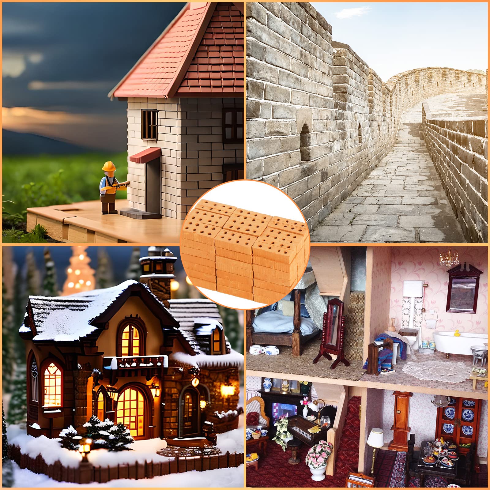 1:12 Puppenhaus Ziegel Miniatur-Dachziegel Von Stacey's - 1:12 Maßstab, Handgefertigt Für Puppenhäuser & Modelle Miniatur Baustelle