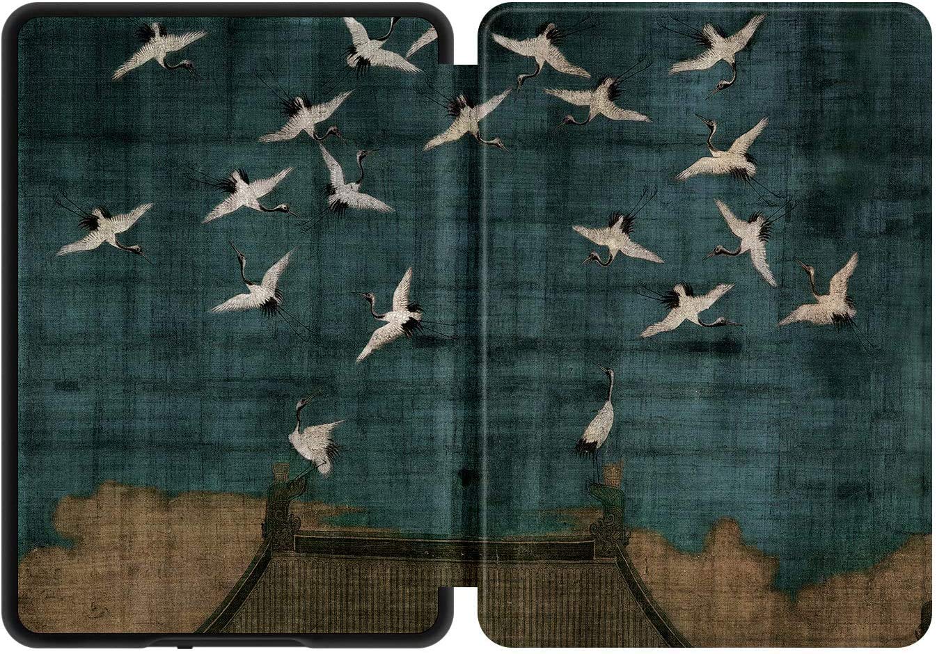 EKH Kindle Paperwhite 4 [10Th Generation-2018]- Durable Smart Leather Cover with Auto Wake/Sleep Fits Amazon The Latest Kindle Paperwhite 4 Black Marble Pattern