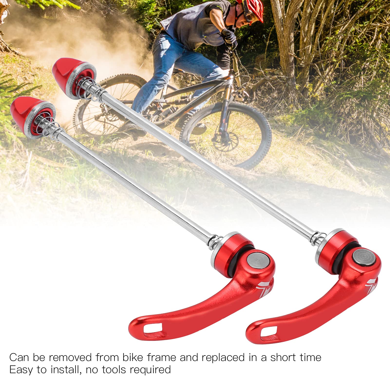 Road Bike Rear Install Quick Release Skewer Rear Wheel Bike Axle