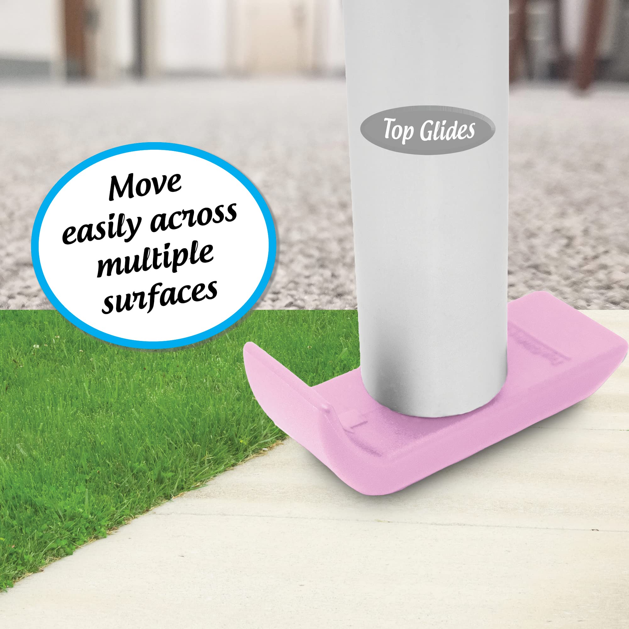Top Glides Pink Walker Tubes - Easy Glide -4