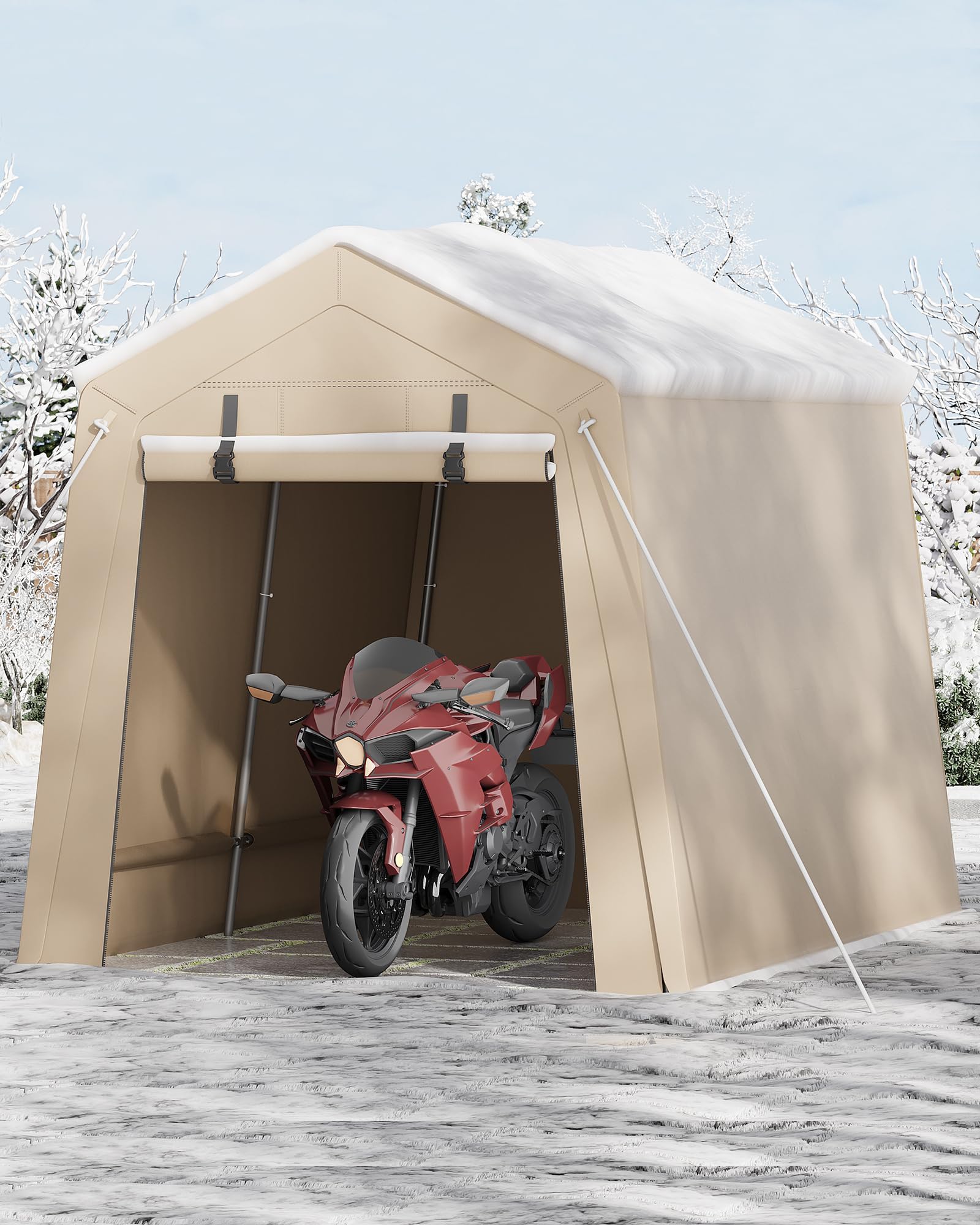 Amazon.com: Garvee 7'x10' Outdoor Portable Storage Shed