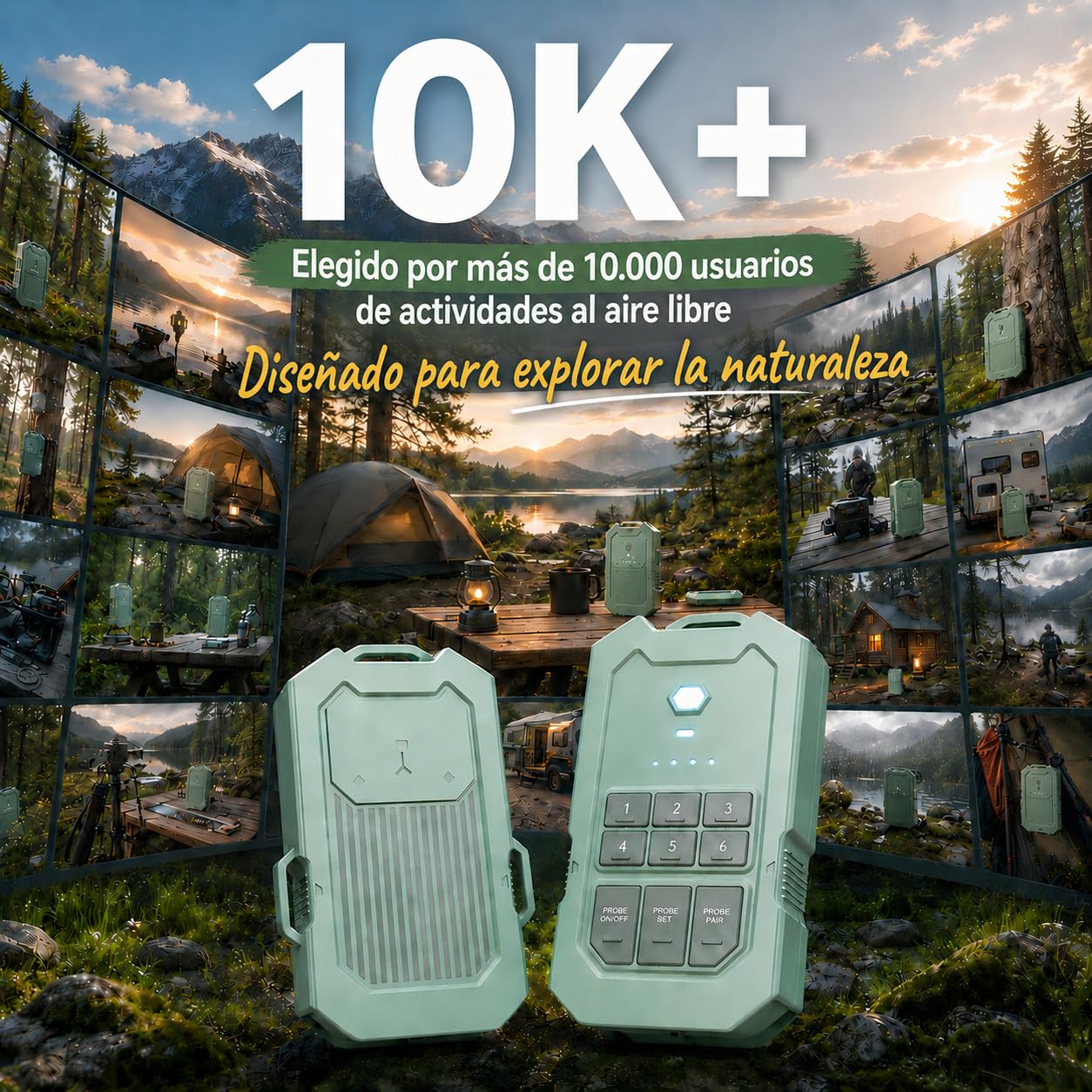 LETWESAF Alarma de Seguridad perimetral portátil con Radar, Sensor de Movimiento por Radar de Ondas milimétricas de 24 GHz, Alcance inalámbrico de 1/2 Milla, Alarma Recargable para Exteriores