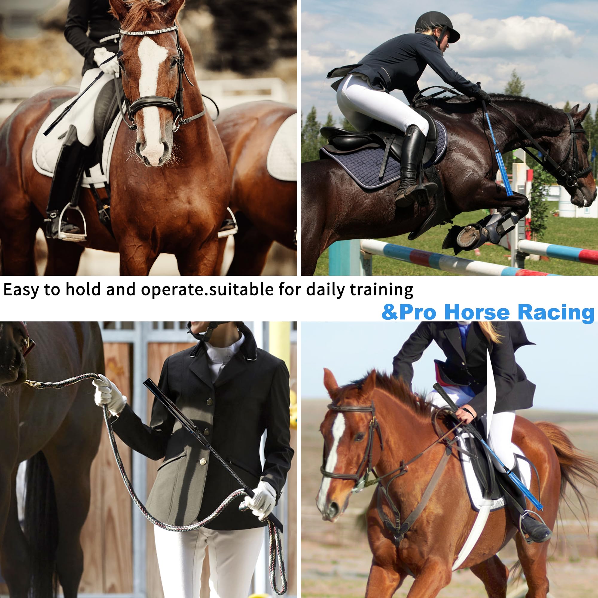 Látigo profesional de carreras de caballos para jockey de 68 cm