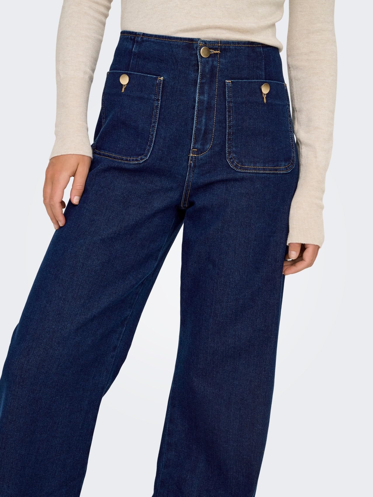 ONLY Women's Onlmadeline Hw Wid Pocket DNM Gua113