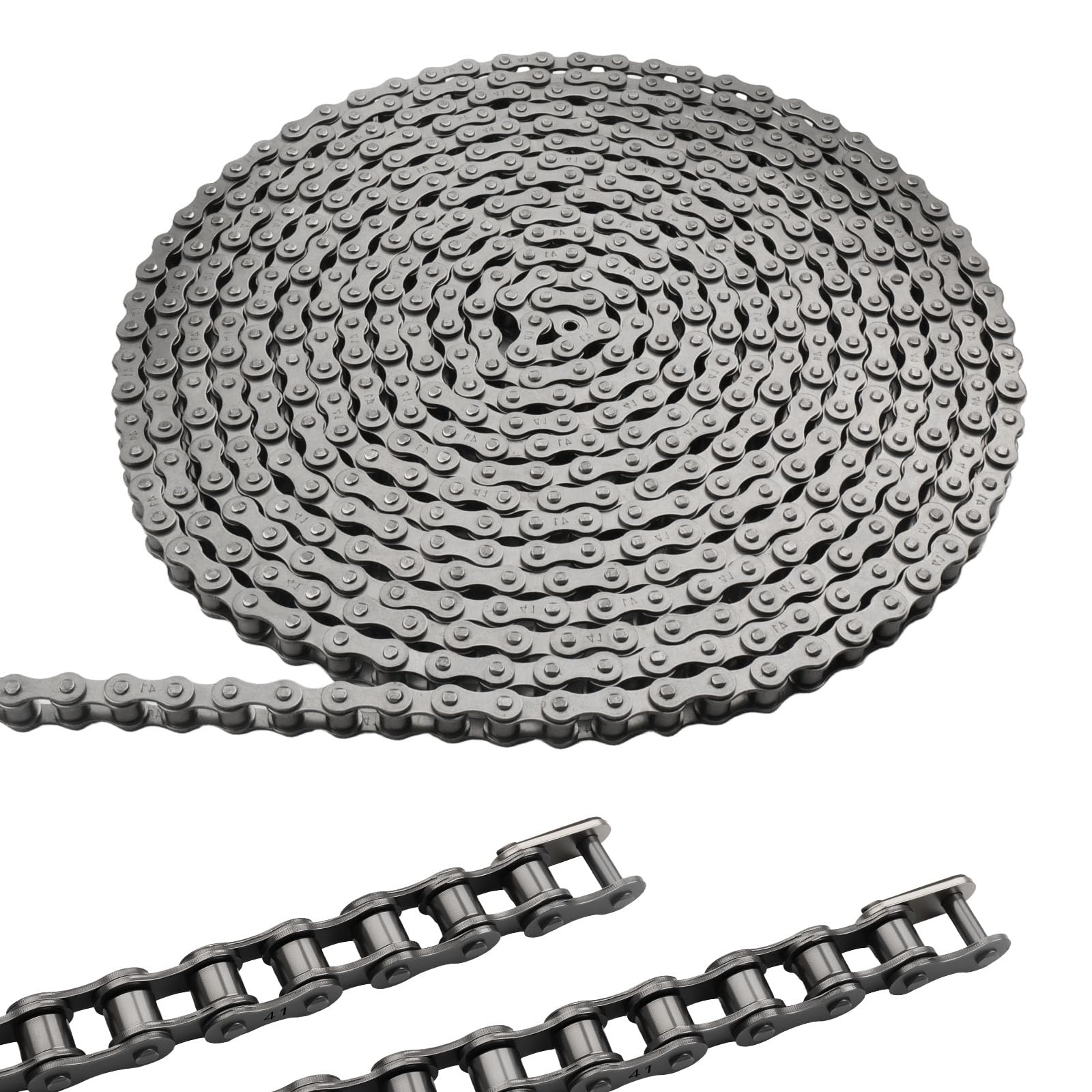 #41 Roller Chain for Gate Openers 20 Feet Carbon Steel Chains
