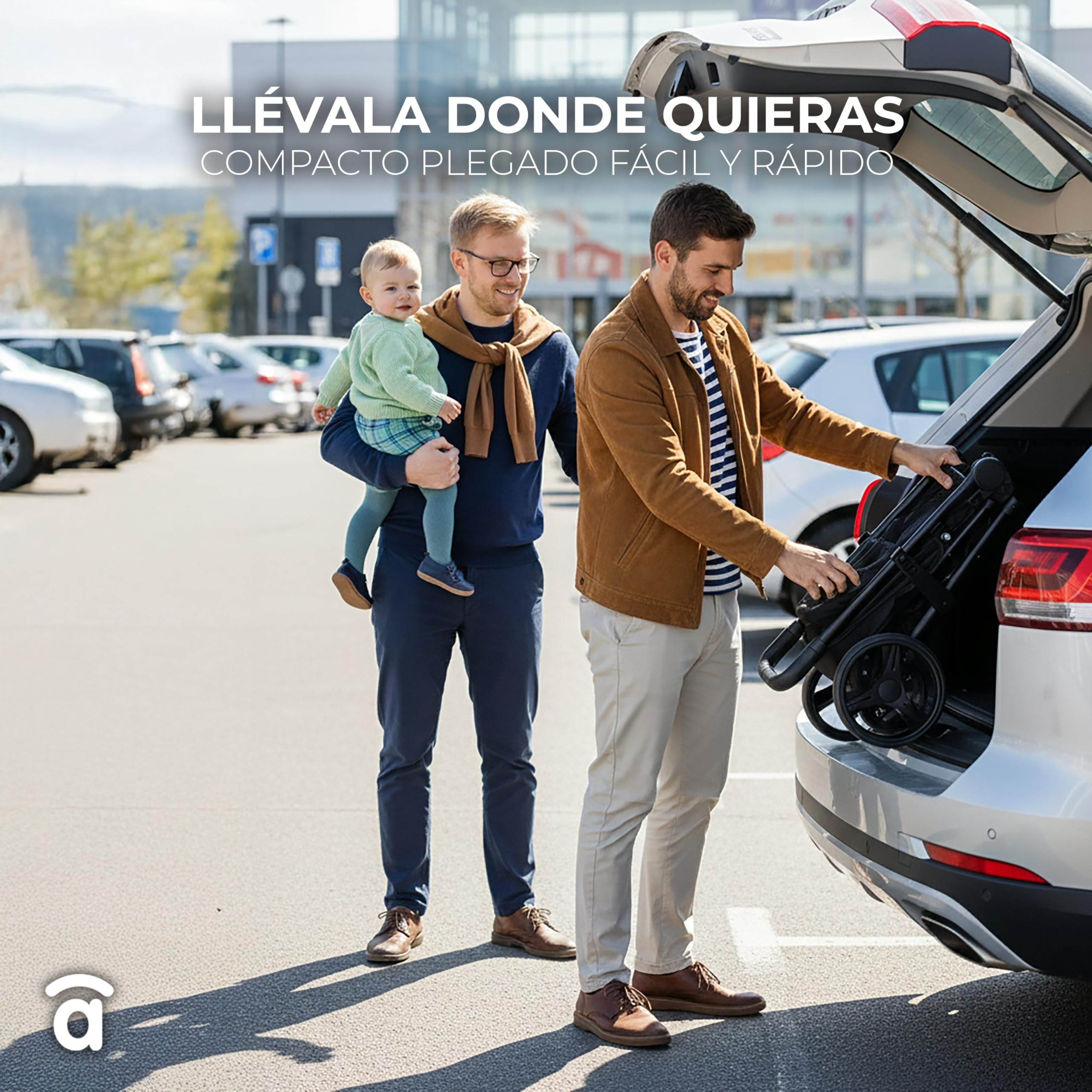 Silla de Paseo Ligera, Compacta y Segura hasta 22 kg | Respaldo Reclinable, Capota Extensible, Gran Cesta y Diseño Elegante para la Comodidad de tu Bebé y tu Tranquilidad | Iconic Rosa ASALVO