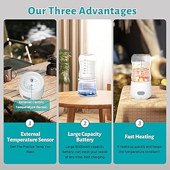 Formula Dispenser On The Go Portable Baby Bottle Warmer For Travel