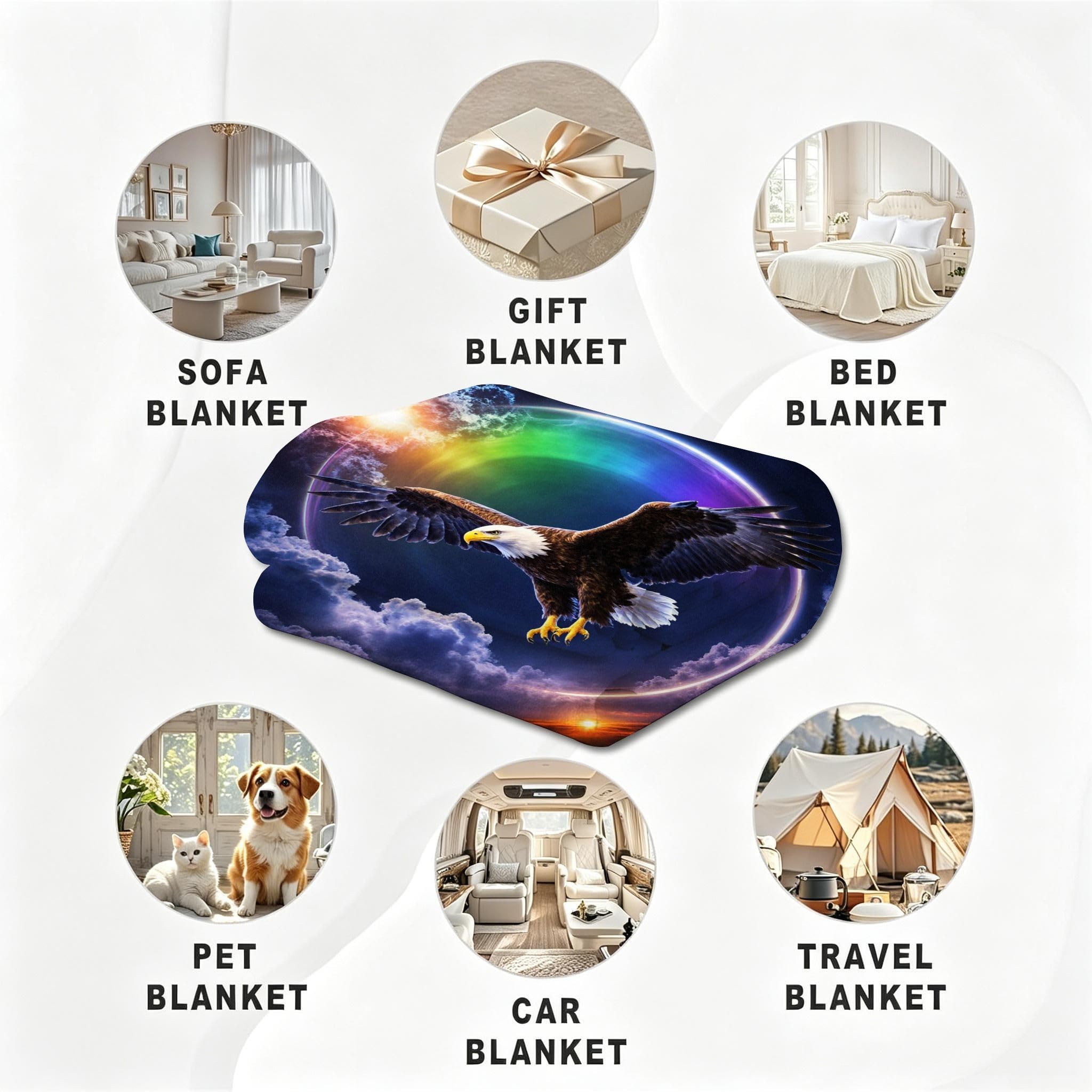Coperta 180x200 Foresta Invernale Pile Flanella Motivo-A265