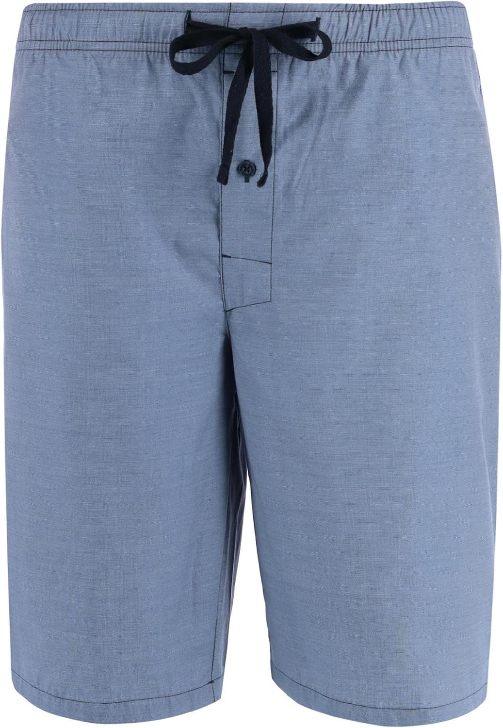 Hanes Men's Big and Tall Woven Cotton Pajama Sleep Shorts, 3X, Chambray Grey