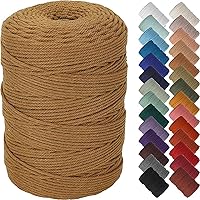Vista 112 de NOANTA - Cuerda de macramé color verde aguamarina, 1/8 pulgadas (3 mm) x 109 yardas (100 metros), cuerda de algodón colorido para colgar