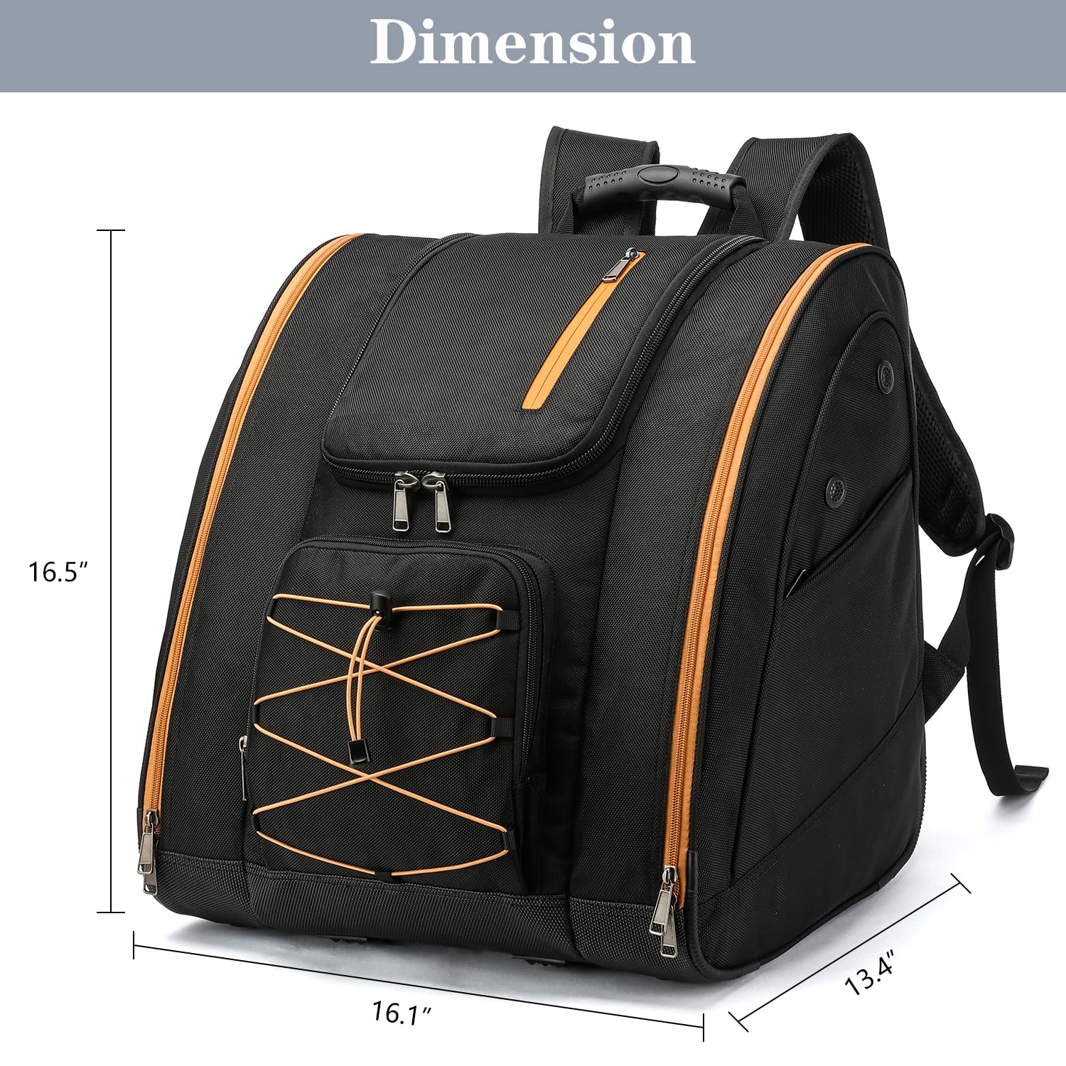 Mochila para botas de esquí 50 L, bolsa de snowboard, viaje, equipo de esquí y accesorios