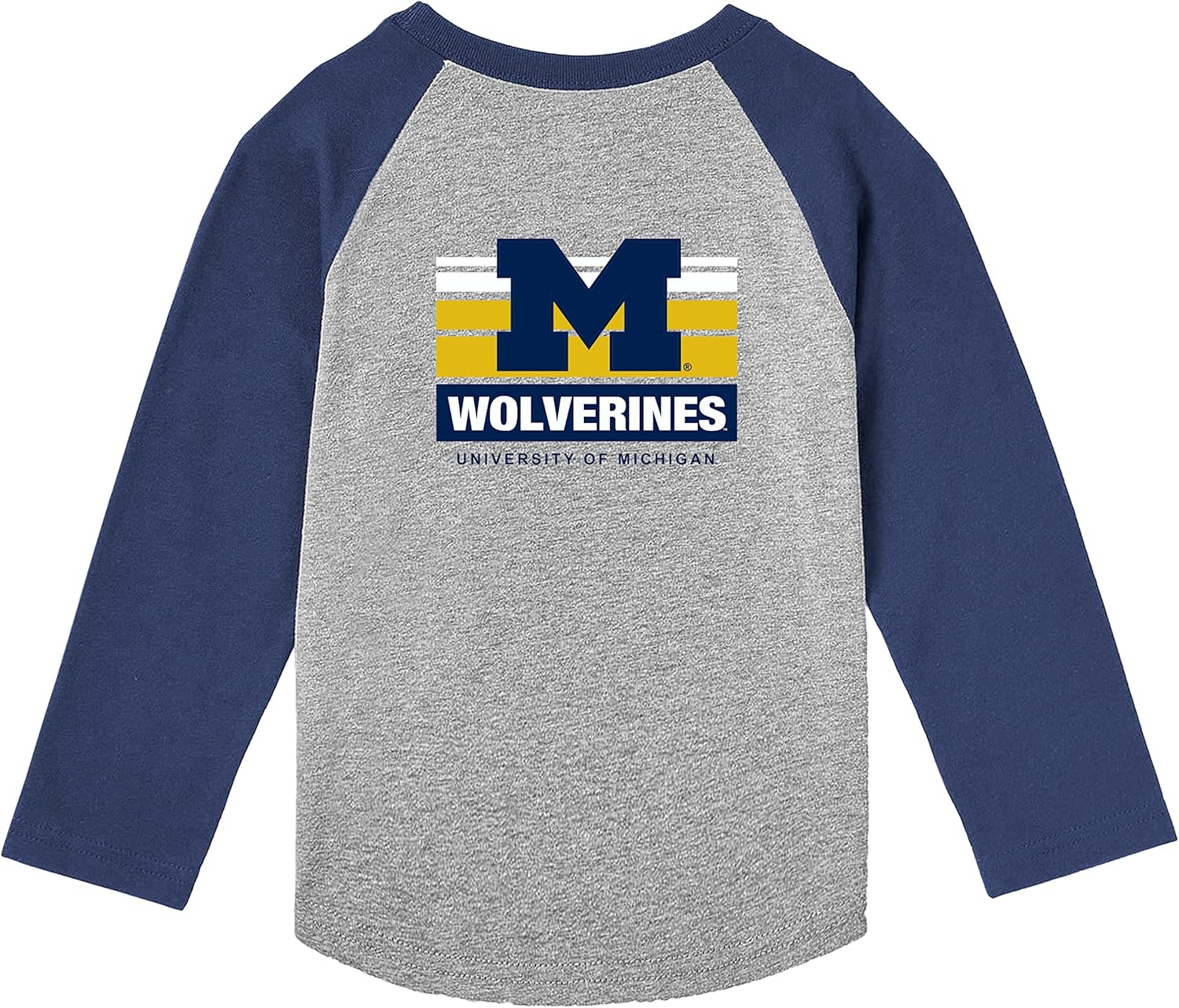 Little King NCAA Toddler Long Sleeve Raglan T Shirt-Team Logo-Team Colors (2T 3T 4T)