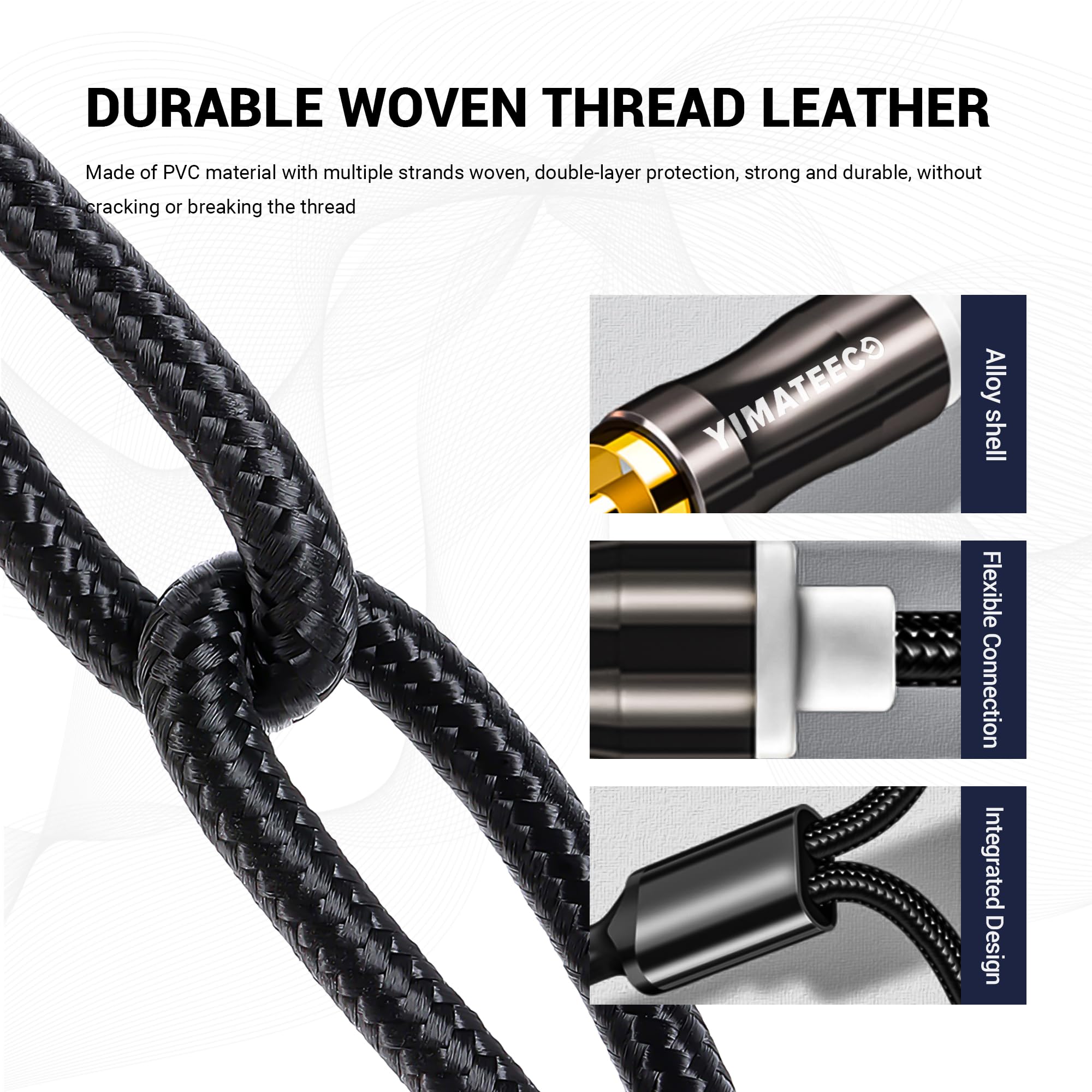 Splitter per cuffie 3,5 mm, 1 m, adattatore per microfono maschio a 2 femmina, cavo splitter a Y 2 in 1 placcato oro stereo, PC, laptop(1 m/39 pollici, marrone)