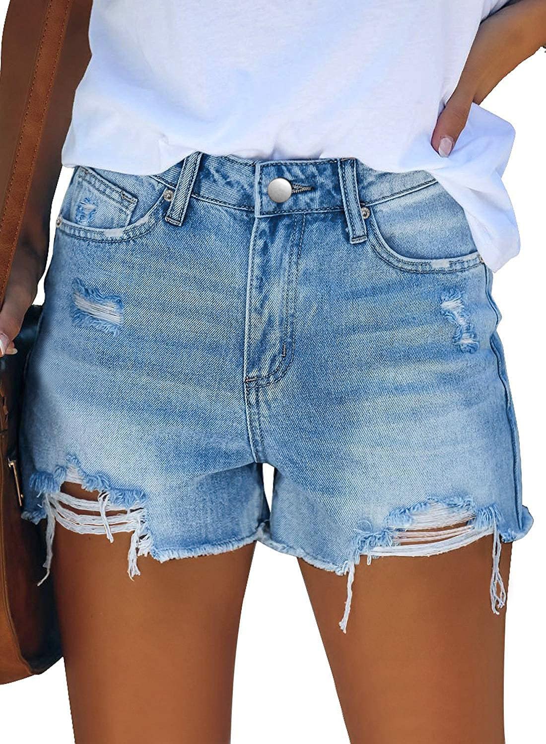 MODARANI Denim Shorts for Women Distressed Jean Shorts Ripped Summer Hot Short - Image 3