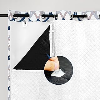 DriftAway Soundproof Thermal Insulated Quilted Curtain Liners for Bedroo...
