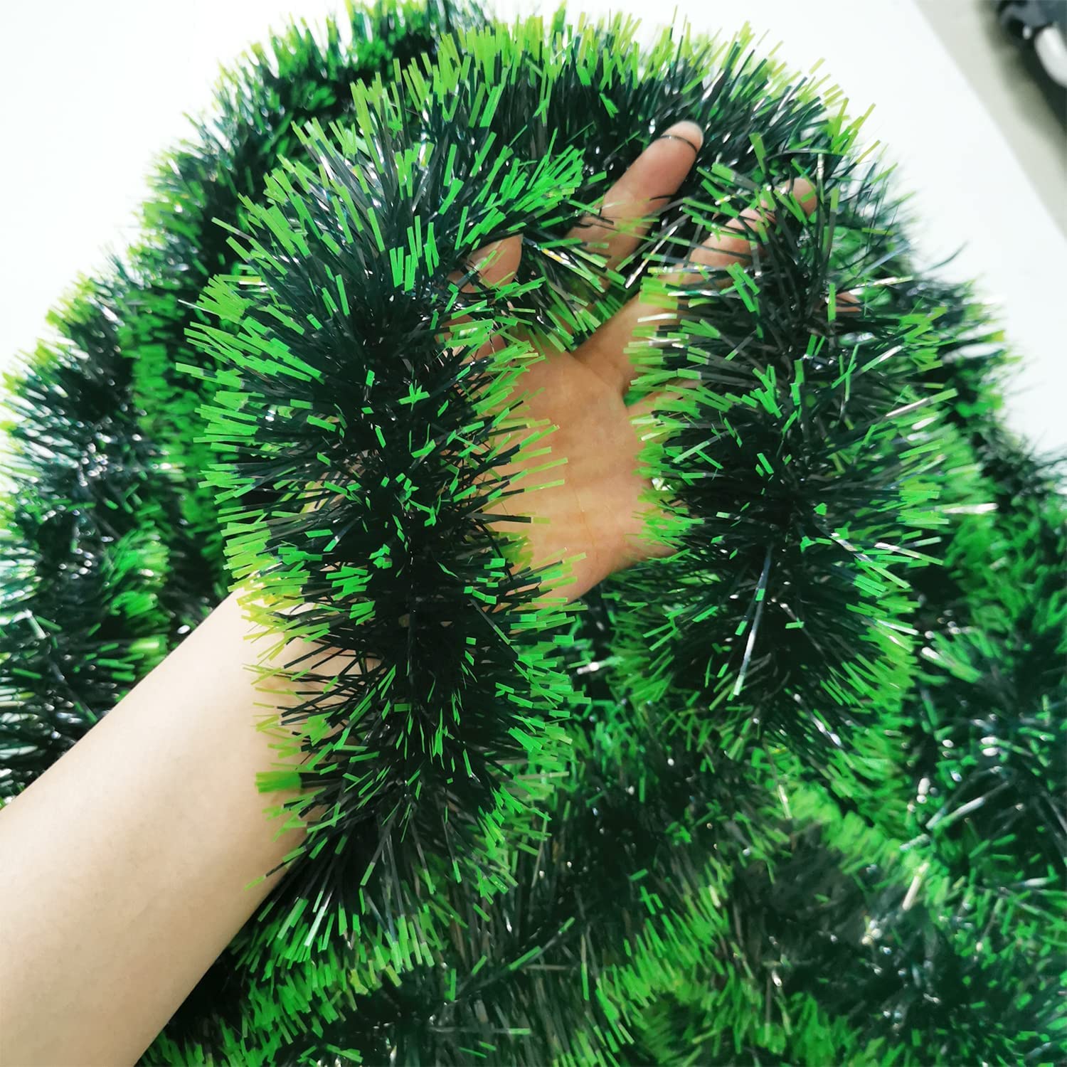Collectible India Christmas Garlands for Xmas Tree Decoration - Christmas Decorations Items for Tree Home Office Railing Outdoor Decor - Christmas Decoration (1 Pcs, 5ft size) - Green