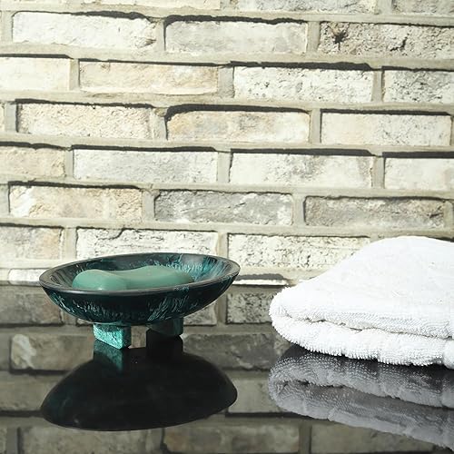 Miniatura 2 de Wonderlist Handicrafts Jabonera de drenaje, soporte de jabón de resina de alta calidad, protector de jabón para ducha, baño, cocina, bañera,