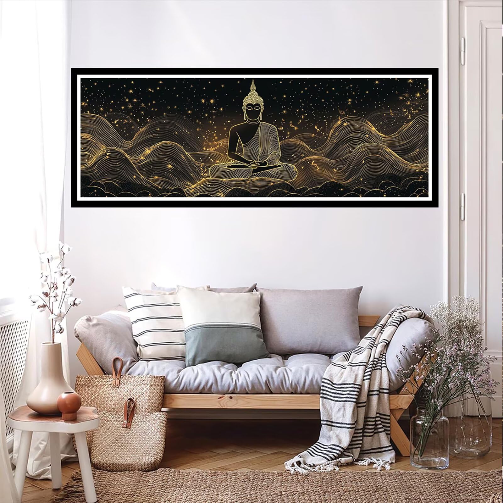 100 x 300 cm malowanie diamentami pełny zestaw 5D rzeźba, diamentowe malowanie Zen, mozaika cyrkonie hobby kreatywne rzemiosło haft krzyżykowy, dla początkujących dekoracja sypialni TU0N-669