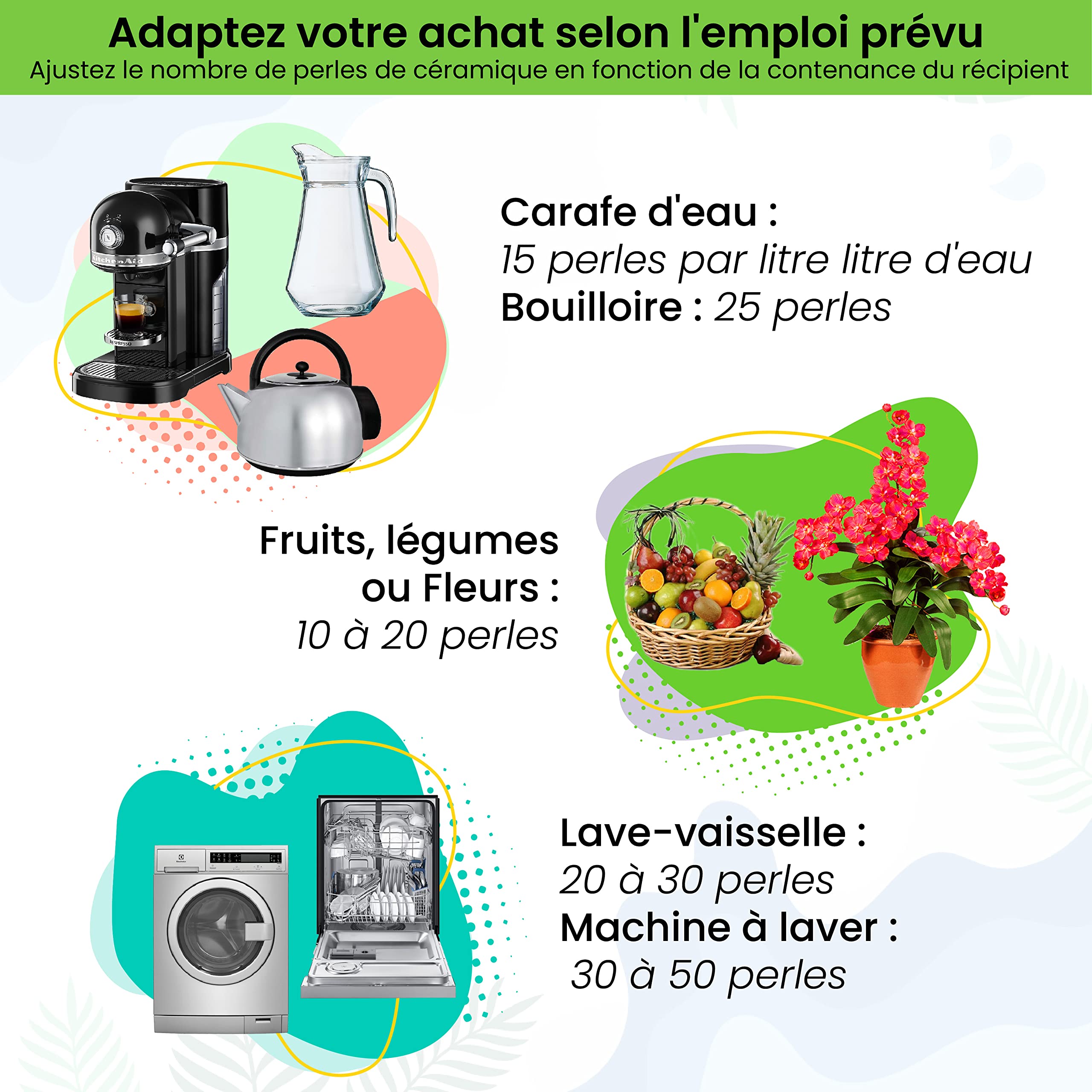 35 Perline Di Ceramica EM Grigie - Filtro Acqua Naturale Per Caraffe E Bottiglie, Anti-Calcare E Purificazione - Foto 6