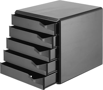 Leitz A4 Drawer Briefcase, Black, 5 Drawers, 52930095