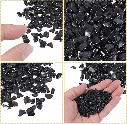 Miniatura 4 de MECCANIXITY Piedras pulidas de 3.53 oz0.22 libras, 0.197-0.276 in, cristal triturado natural, piedras pulidas irregulares, decoración de grava para