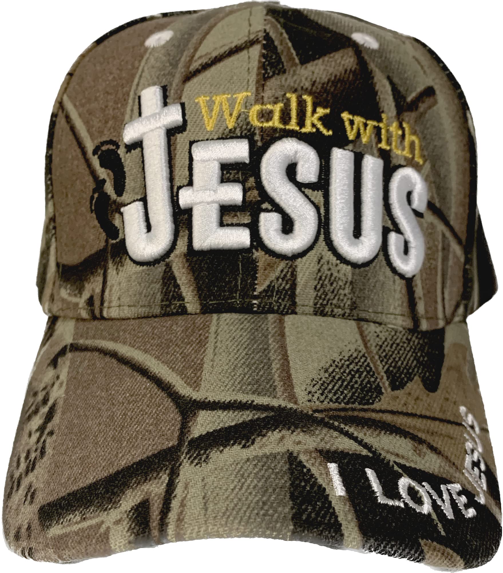 Black Duck BrandEmbroidered Walk with Jesus Adjustable Baseball Cap - Multiple Colors Available