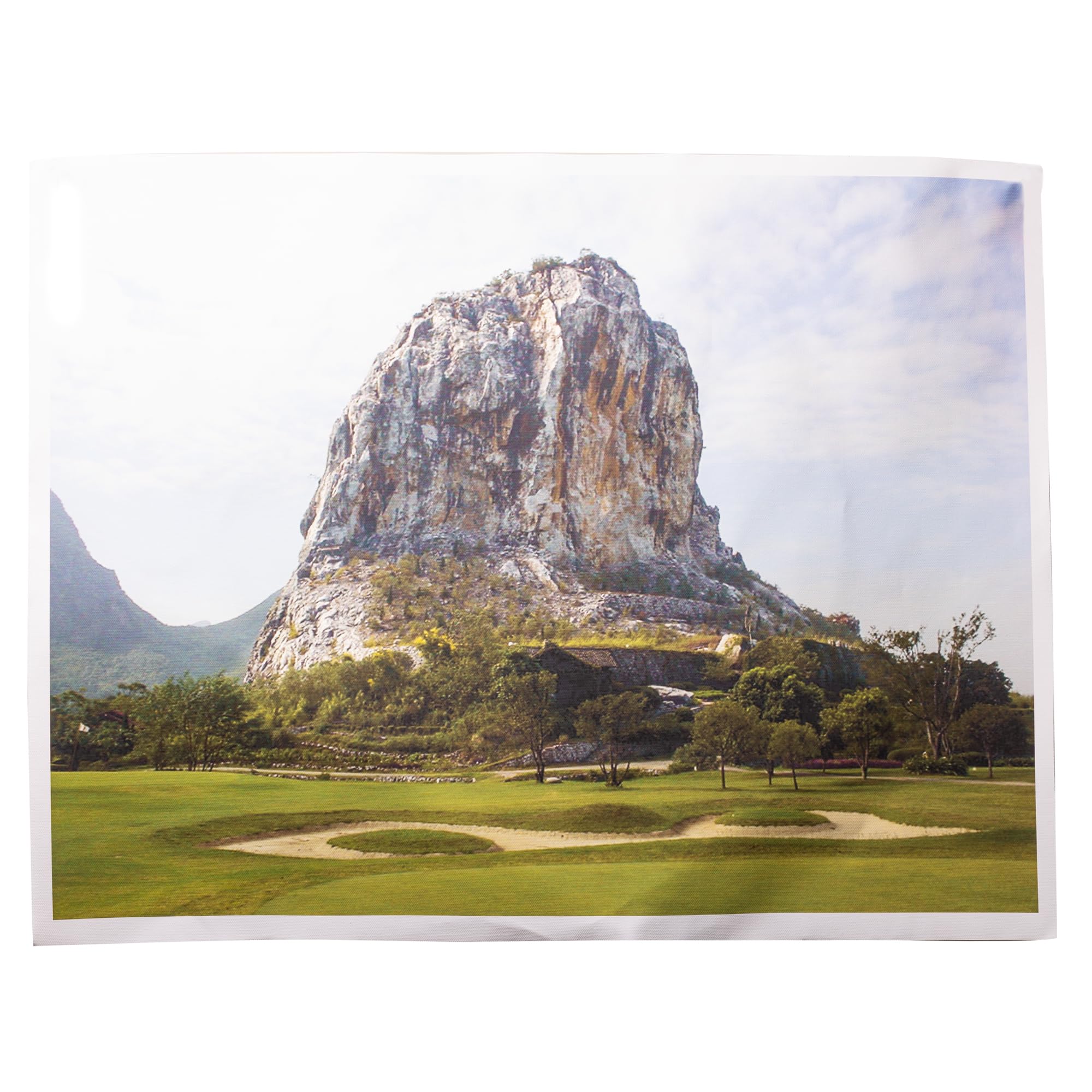 Plus Value Rock Mountain Painting - Vastu & Feng Shui Canvas Paintings Print for Home, Bedroom, Living Room & Office (24 x 16 inches)