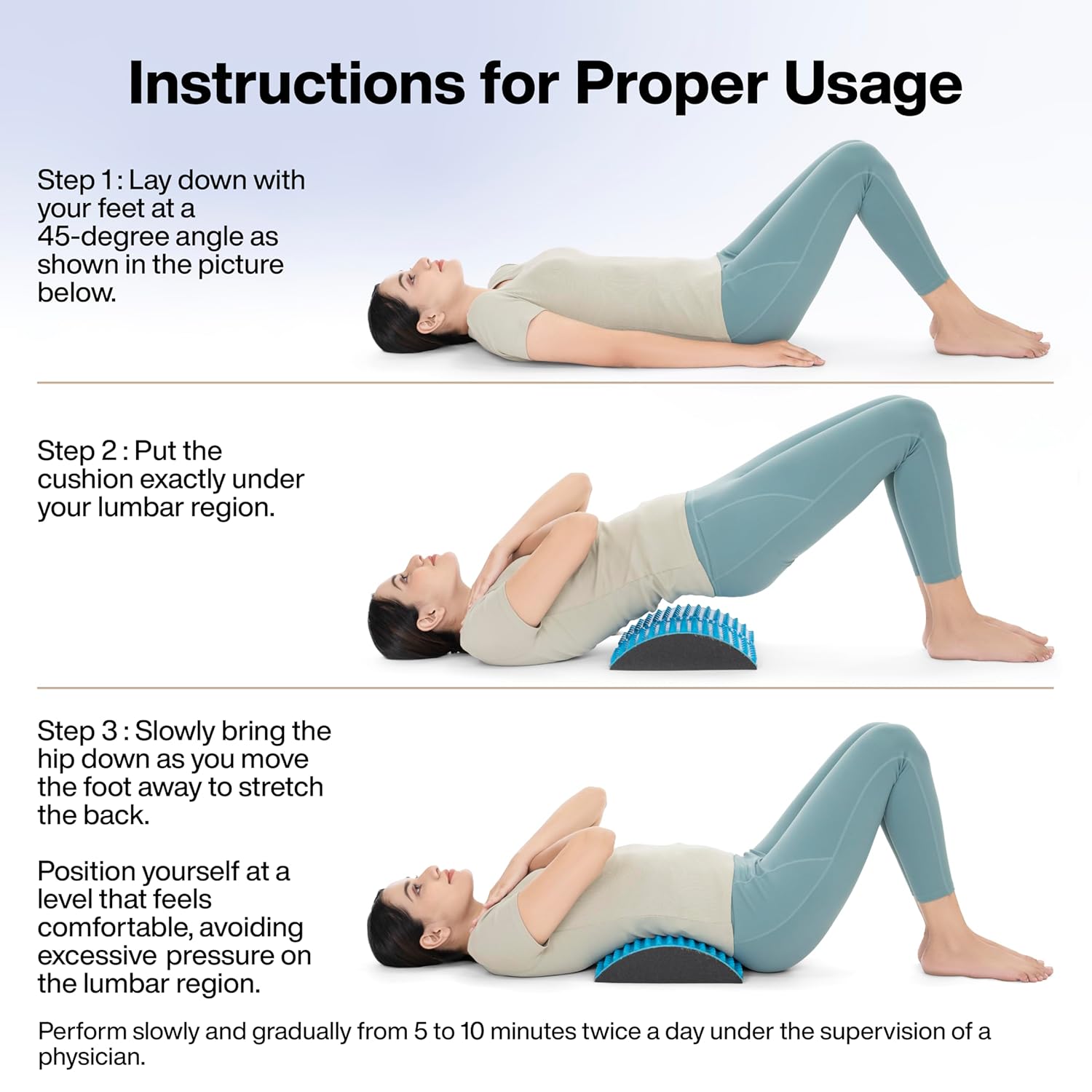 FOVERA Gel Back Stretcher Lumbar Traction for Upper & Lower Back Pain Relief, Lumbar Support, Sciatica Nerve, Spinal Stenosis, Posture Correction, Back Excercise, Back Cracker FOVERA Gel Back Stretcher Lumbar Traction for Upper & Lower Back Pain Relief, Lumbar Support, Sciatica Nerve, Spinal Stenosis, Posture Correction, Back Excercise, Back Cracker