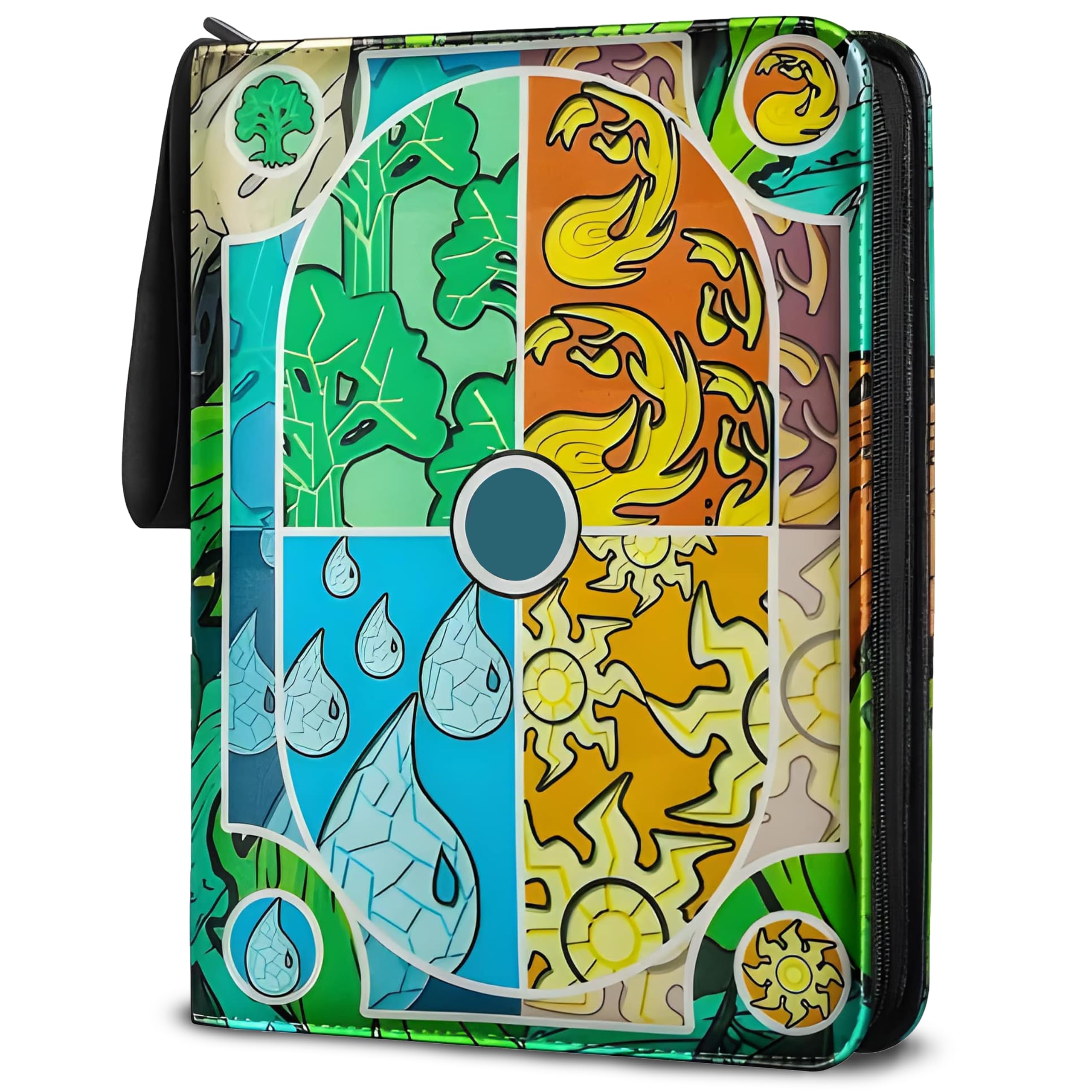TCGUARD Trading Card Binder for MTG/YGO/PTCG/Playing Cards (Greenfire) — image 1