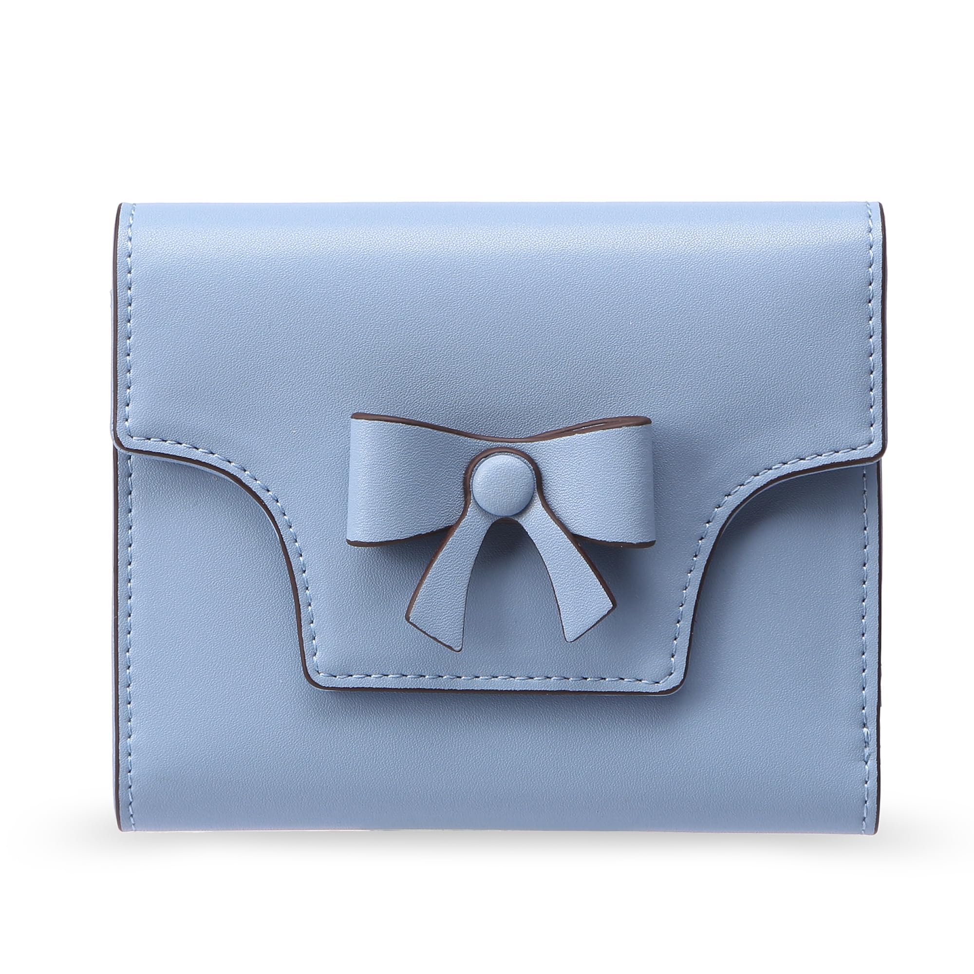Small Wallet for Women Cute Bifold RFID Credit Card Holder Ladies Leather Wallets with Zipper Coin Pocket