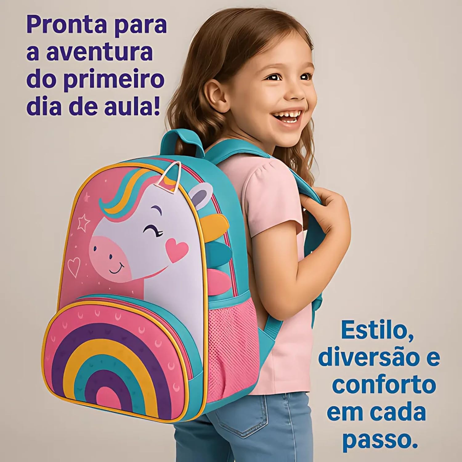 Mochila Infantil Menina Com Alça Costas Criança Creche Bebê Unicórnio Rosa – Sortida em promoção! Veja a oferta e mais achadinhos de Mochilas escolares 9 Hoje é o melhor dia para comprar Mochila Infantil Menina Com Alça Costas Criança Creche Bebê Unicórnio Rosa – Sortida com aquele preço maroto! Promoção! Aproveite a oferta! 9