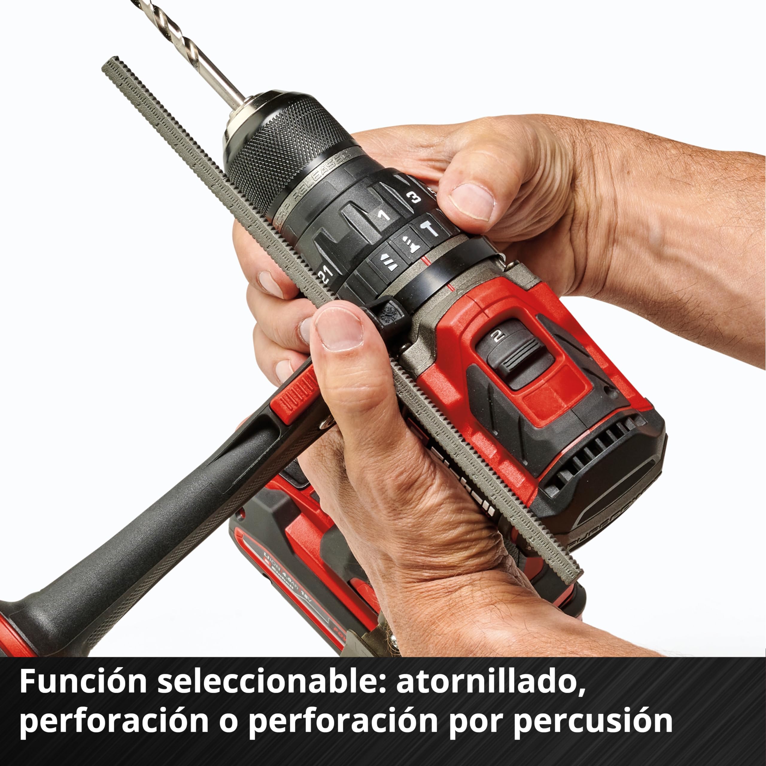 Einhell Professional Taladro percutor con batería TP-CD 18/120 Li-i BL-Solo Power X-Change (18 V, sin escobillas, 120 Nm, func. de perfor. por percusión, portabrocas de 13 mm, 2 velocid., sin batería)
