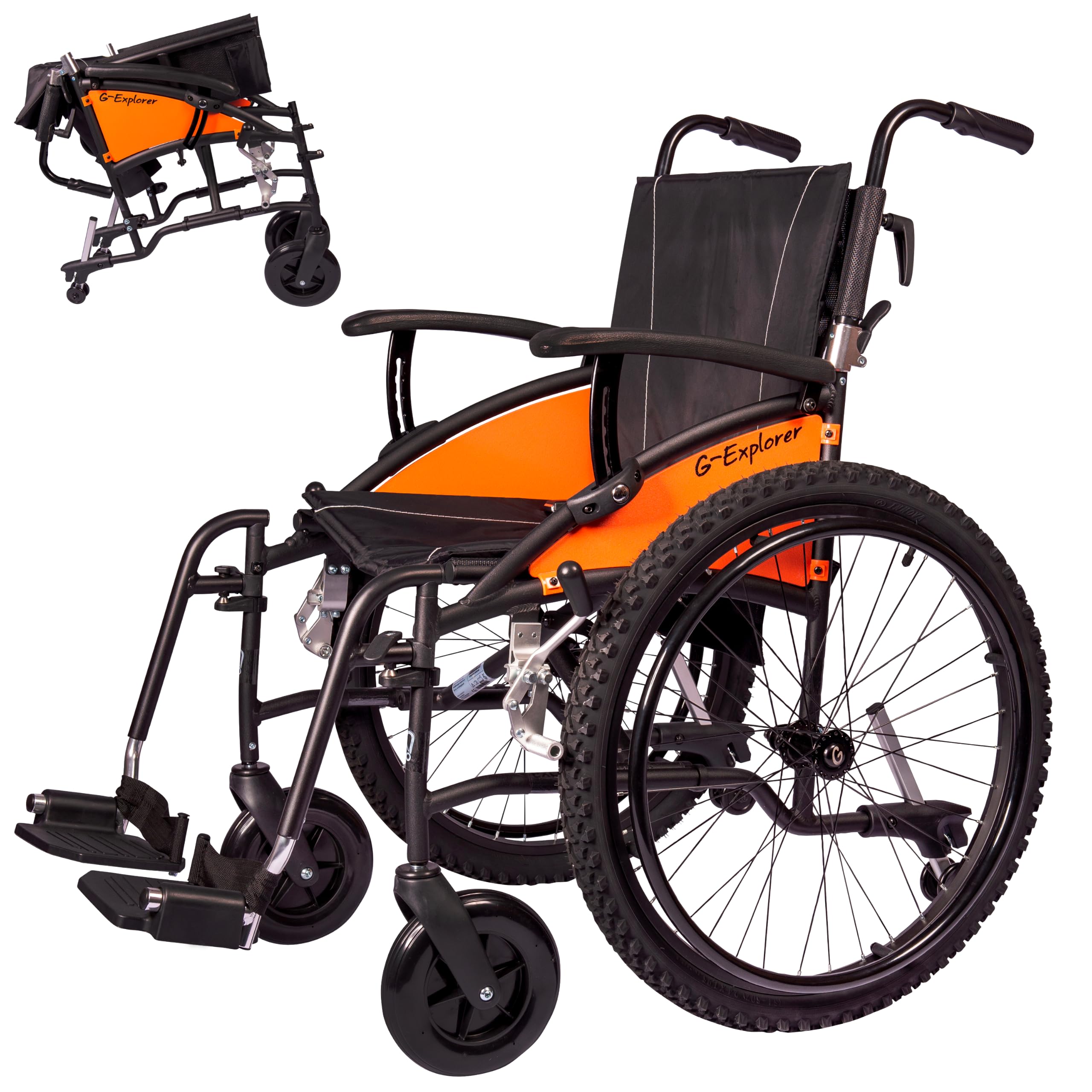 MobiQuip Silla de ruedas todoterreno 12,5 kg, asiento de 18"