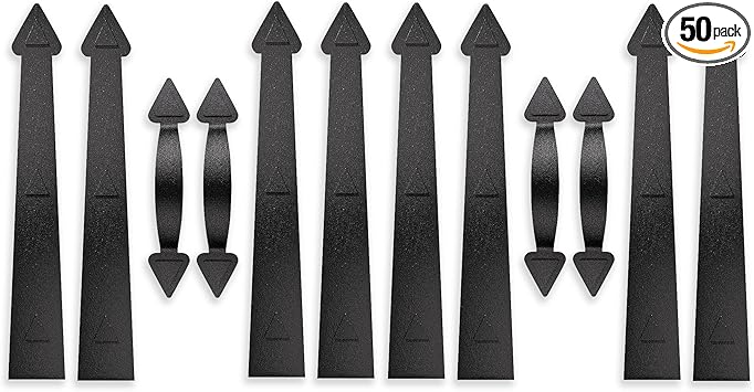 Garage Door Magnetic Decorative Hardware Kit, 8 Hinges 4 Handles Carriage Accents for 2 Car Garage, Strong Magnets, Color Blackgarage Decorations