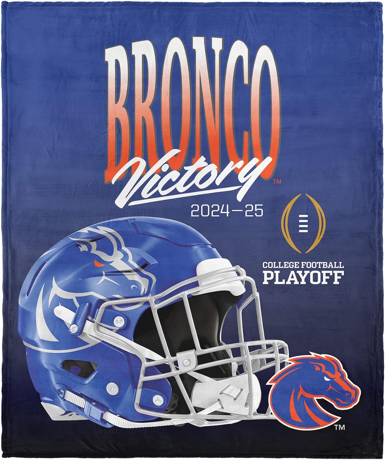 Northwest NCAA Boise State Broncos 2024 Playoffs Silk Touch Throw Blanket, 50" x 60", Victory
