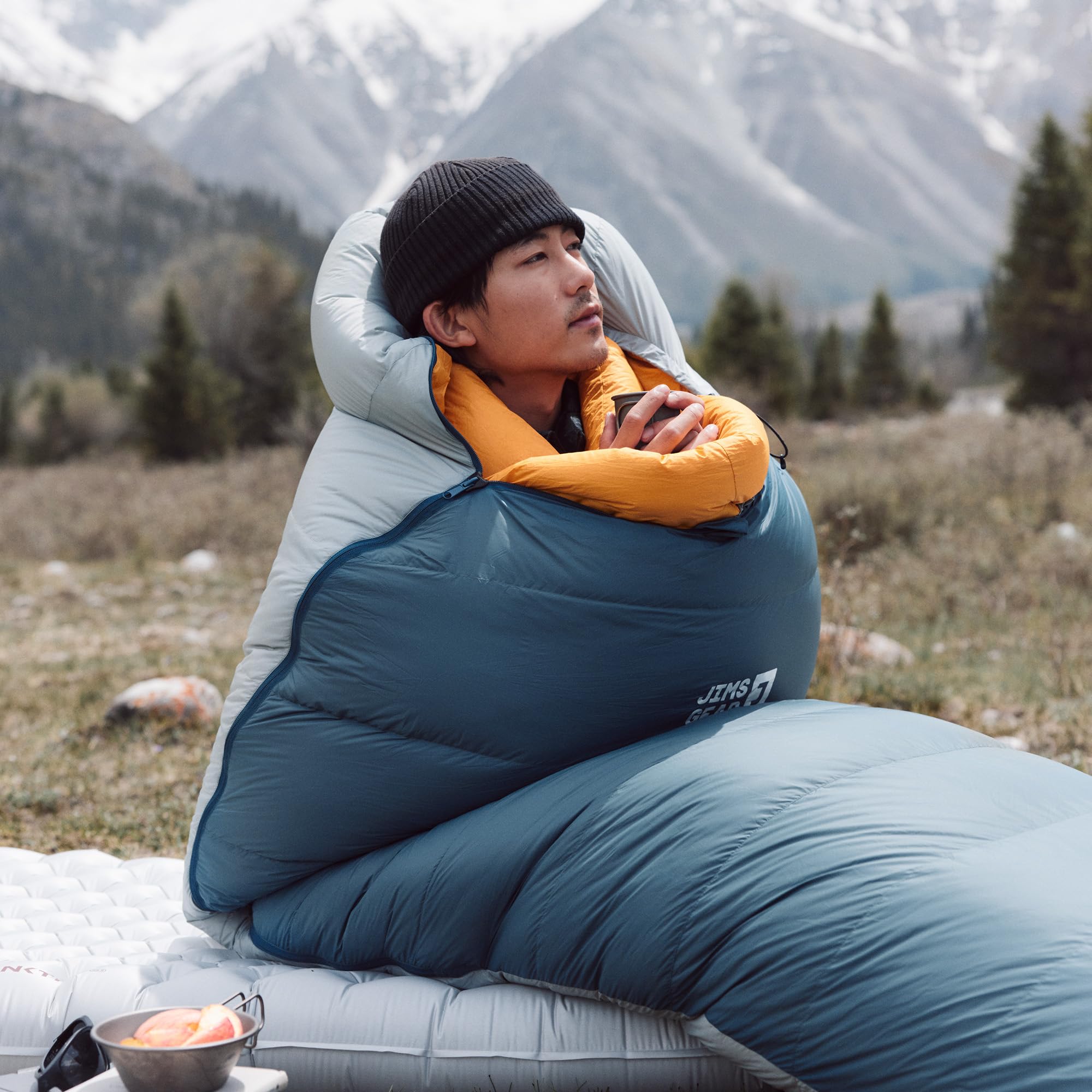 Naturehike Sacco a pelo in piuma ultra leggero per l'inverno, singolo, per esterni, campeggio, 850 FP, impermeabile, caldo e confortevole