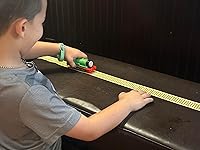 Vista 6 de ChromaLabel Cinta de vía de ferrocarril de 1-1/2 pulgadas, color tostado con impresión de riel marrón, rollo de 400 pulgadas