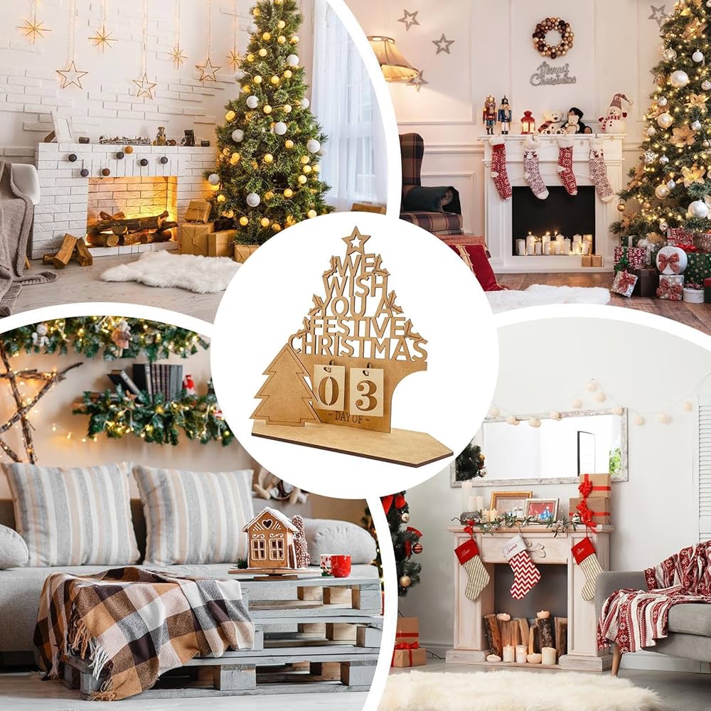 【お値下げ】 アドベントカレンダー 家の形 Amazon.co.jp: 木製アドベントカレンダー 家の形、木製