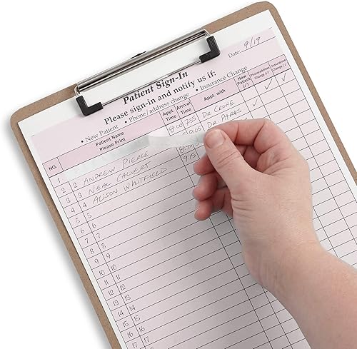 Miniatura 4 de Blue Summit Supplies 125 hojas de registro de paciente, 3 formas autoadhesivas autoadhesivas autoadhesivas, cumplen con HIPAA para privacidad en