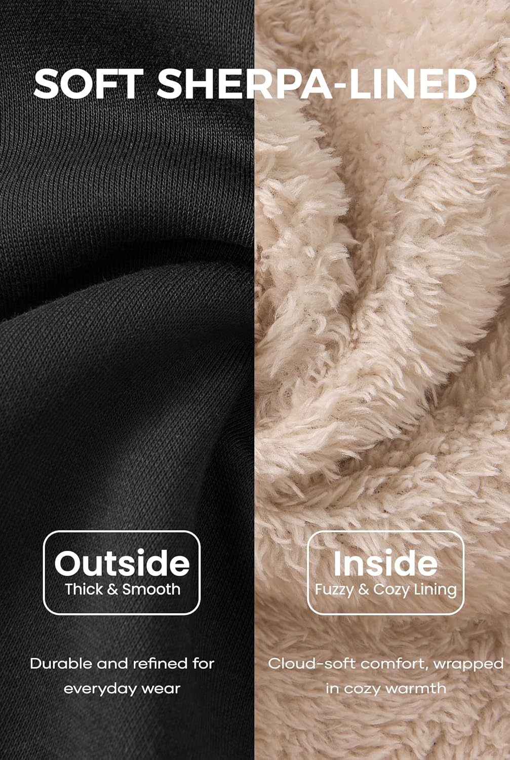 Men's Sherpa-Lined Sweatpants Warm Winter Active Running Pants - Image 5