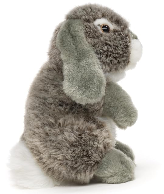 Foto 3 de 4 de Uni-Toys - Conejo carnero, de pie (gris) - 18 cm (altura) - Conejo de peluche, conejo - peluche
