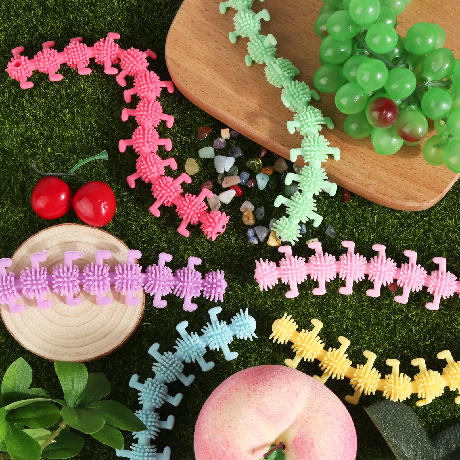 Caterpillar Stretch Stringi do zabawy, 15 sztuk, kolorowa rozciągliwa zabawka, rozciągliwa zabawka dla dzieci i dorosłych, autyzm i leczenie ADHD