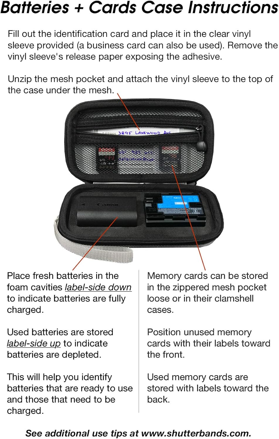 60% Off Discount Batteries + Cards Case Holds 3 Canon LP-E6N Batteries (Blue)