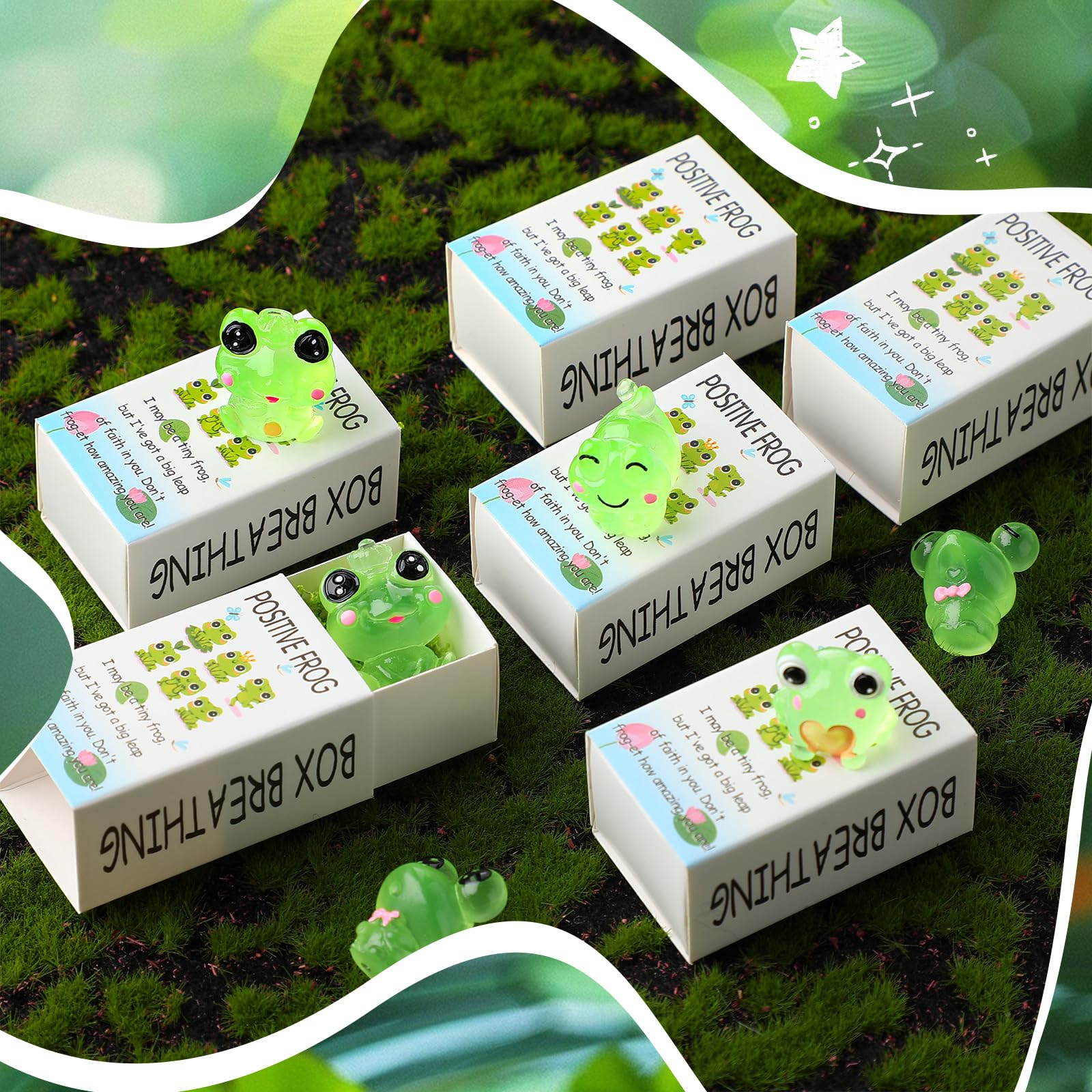 Cinnvoice 48 Sets Employee Appreciation Gifts Bulk Luminous Resin Animals Breathing Box Team Building Emotional Support Party Favor Thank You Gifts For Coworkers Staff(Milk Cow - View #4