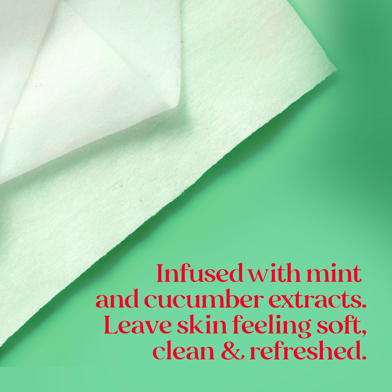 Burt's Bees Cucumber & Mint Face Wipes, for All Skin Types, Refreshing Makeup Remover & Facial Cleansing Towelettes, 30 Ct. (3-Pack) - Image 5